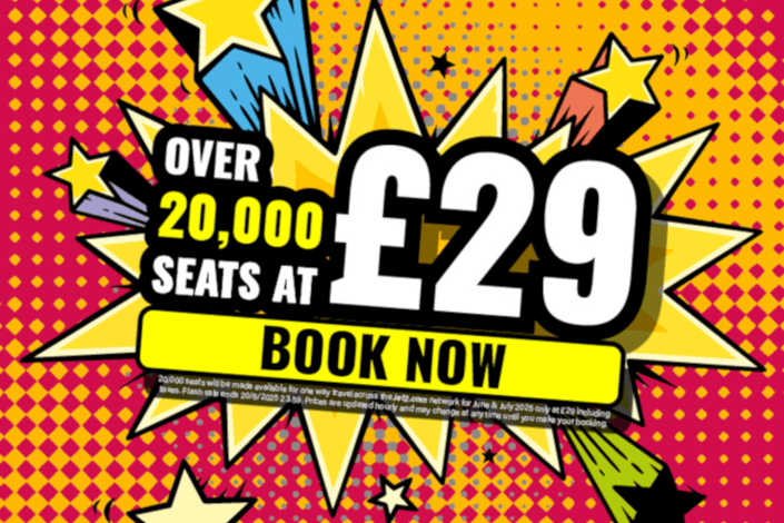 Jet2.com launches sale with over 20,000 seats up for grabs for just £29