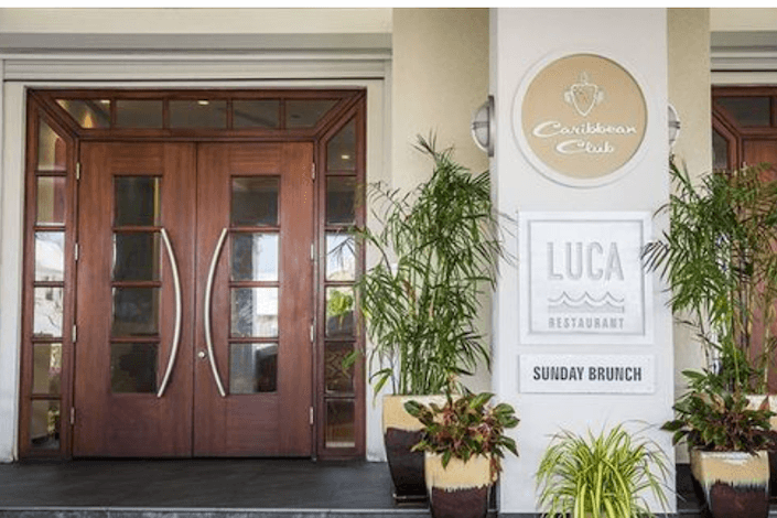 Luca restaurant at Caribbean Club, Grand Cayman