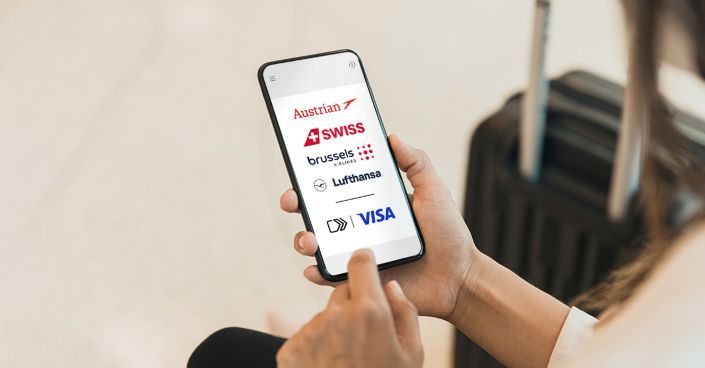 Lufthansa Group vereinfacht Onlinebuchungen in Zusammenarbeit mit Visa