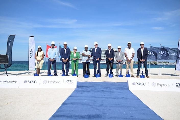 MSC Group's Cruise Division marks groundbreaking ceremony for Sandy Cay in the Bahamas