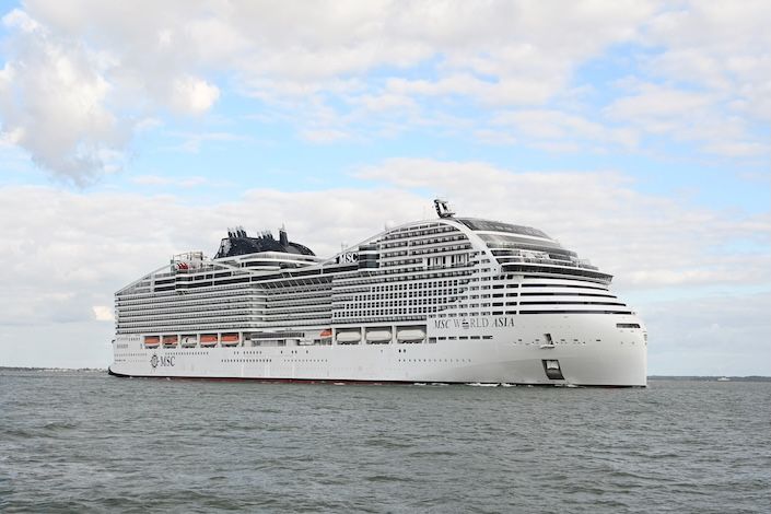 MSC World Asia ready for December Mediterranean debut following successful sea trials