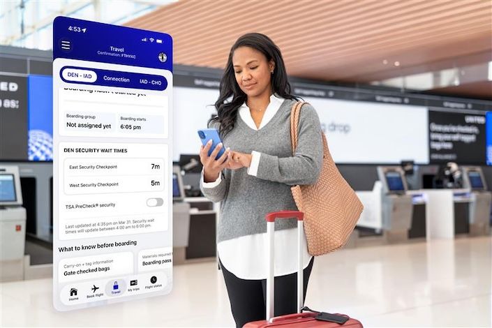New TSA wait time tracker now available in the award-winning United mobile app
