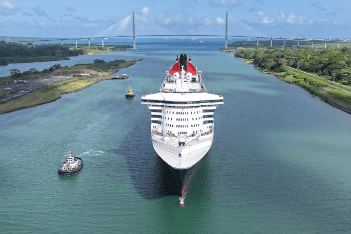 Queen Mary 2 makes historic first transit through the Panama Canal