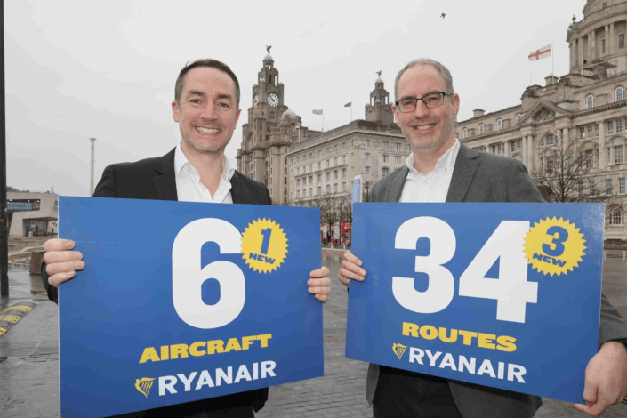 Ryanair adds sixth aircraft at Liverpool for S26