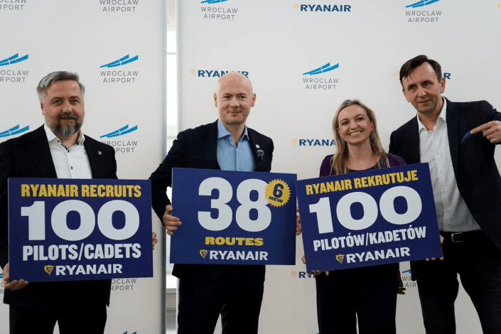 Ryanair announces its 2025 winter flight schedule for Wrocław