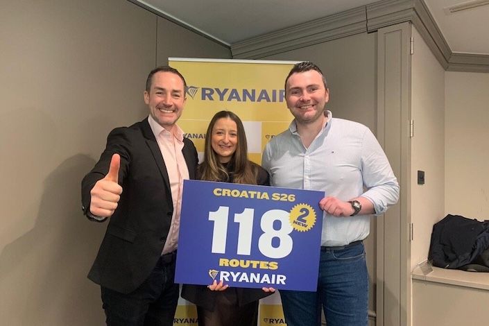 Ryanair launches record S26 schedule for Croatia