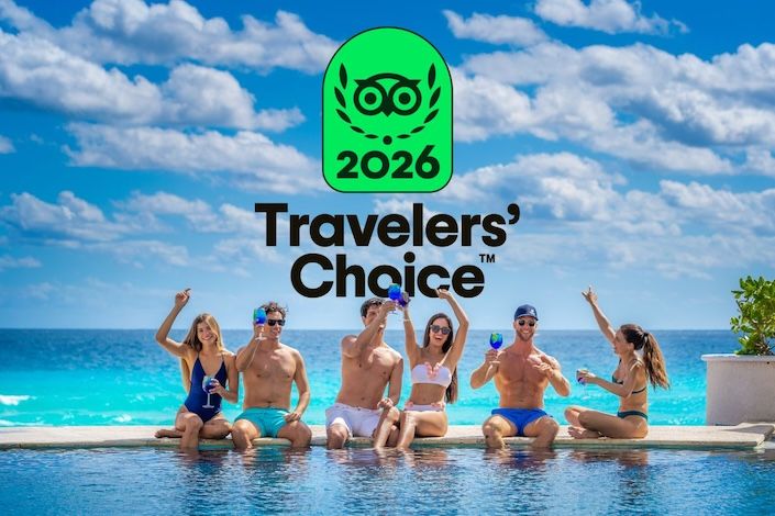 Sandos Cancun receives the 2026 Tripadvisor Travelers' Choice Award!