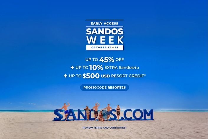 Sandos Week: 45% off Mexico’s best all-inclusives