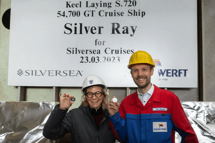 Silversea celebrates keel laying of Silver Ray, coming summer 2024