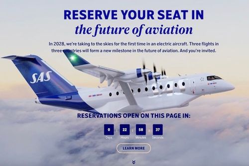 Bookings for SAS’s first commercial electric flights open June 2