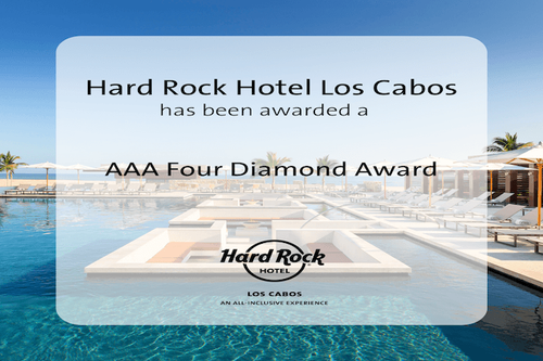 Hard Rock Hotel Los Cabos ha sido galardonado los cuatros diamantes AAA