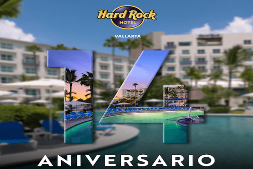 Hard Rock Hotel Vallarta celebra su 14º aniversario