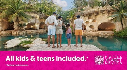 Niños gratis en el hotel + acceso ilimitado a los Parques Xcaret
