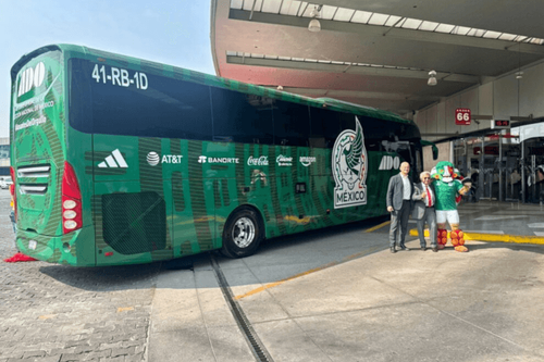 ADO devela el autobús de la Selección Nacional Mexicana