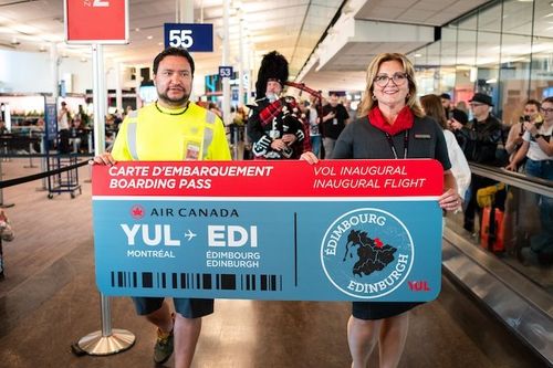 Air Canada launches flights from Montréal to Edinburgh