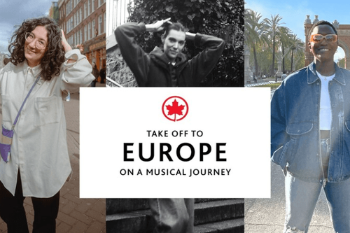 Air Canada te transporta musicalmente a Ámsterdam, Barcelona y París con guías de viaje musicales