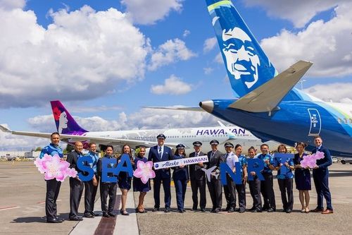 Alaska Airlines launches new era of widebody international flying in Seattle with daily nonstop service to Tokyo Narita operated by Hawaiian Airlines