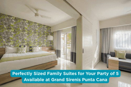 Choose Grand Sirenis Punta Cana for families of 5