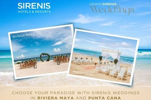 Choose your paradise with Sirenis Weddings in Riviera Maya and Punta Cana