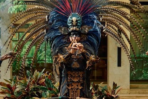 Copal ceremony at Fairmont Spa