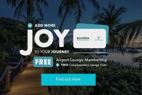 Elevate your travel with a Priority Pass™ airport lounge membership from Exodus