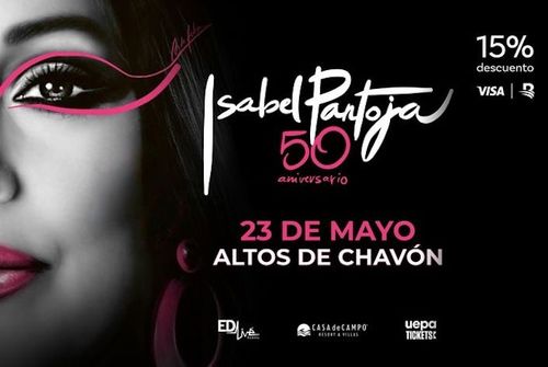 Isabel Pantoja celebrará su gira "50 Aniversario" en el Anfiteatro Altos de Chavón