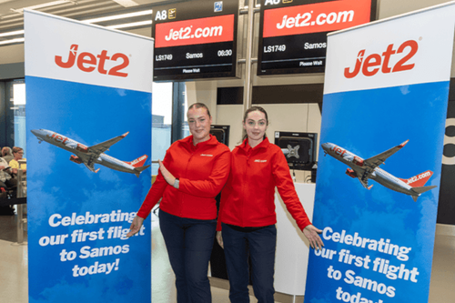 Jet2’s first flight to Samos takes off from Manchester Airport