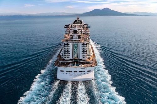 MSC Cruises sets sail as Global Cruises of the 38th America's Cup in Naples