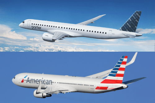 Porter, American Airlines file codeshare application with US DOT