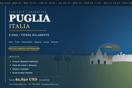 🇮🇹 Descubre la Puglia: El Sur de Italia que Enamora - Viaje Interlines