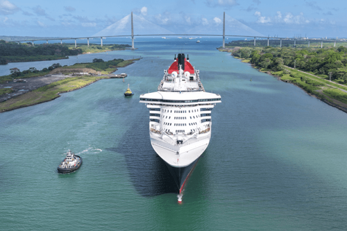 Queen Mary 2 makes historic first transit through the Panama Canal