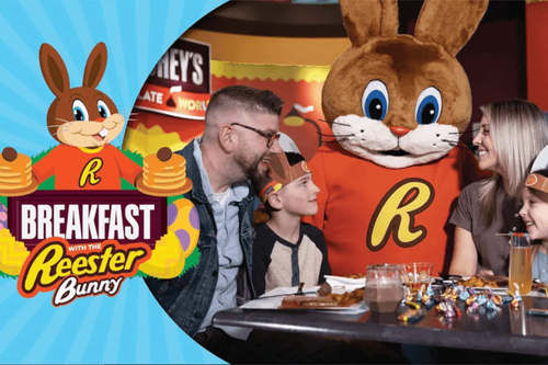 Return to your happy place at Hershey's Chocolate World this spring