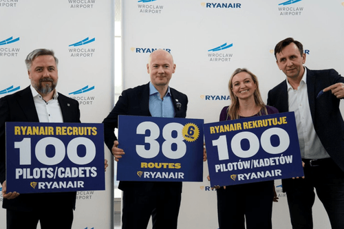 Ryanair announces its 2025 winter flight schedule for Wrocław