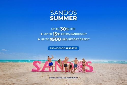 Sandos Summer: All-inclusive vacation deals from Sandos Hotels & Resorts