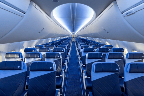Southwest showcases elevated aircraft cabin design