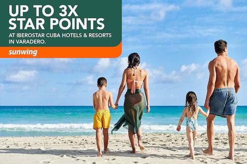 Sunwing 3x STAR points at Iberostar Cuba Hotels & Resorts