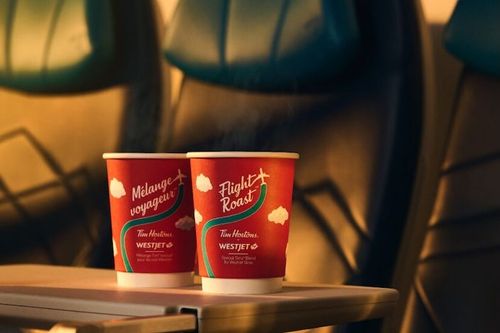 Tims takes flight with WestJet in new onboard partnership