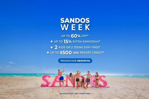 Up to 65% off Sandos + kids stay free