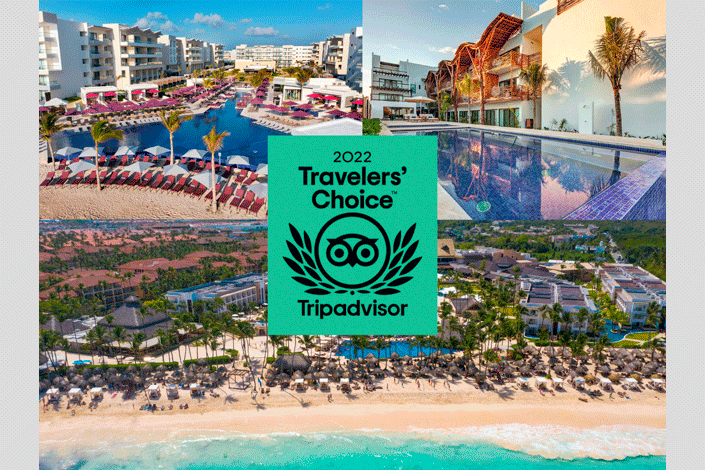 Tres complejos Blue Diamond Resorts reciben los premios Travelers' Choice 2022 de TripAdvisor