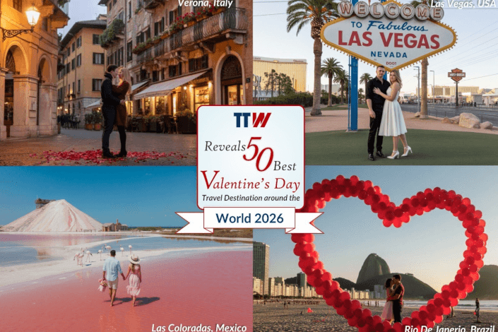 TTW reveals 50 Best Valentine's Day Travel Destinations Around the World