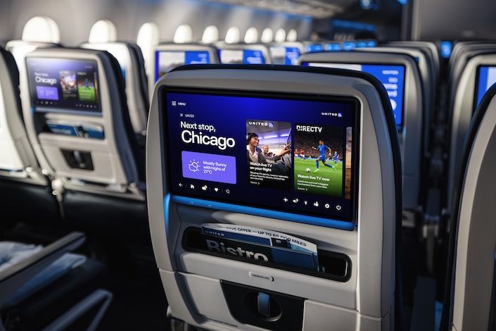 United Airlines and DIRECTV team up to stream live TV - including live sports - on Starlink-enabled seatback screens this summer