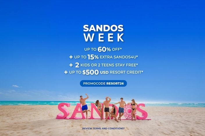 Up to 65% off Sandos + kids stay free