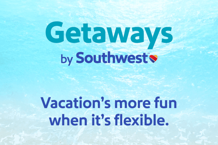 Vacation is more fun when it's flexible! Introducing getaways by Southwest