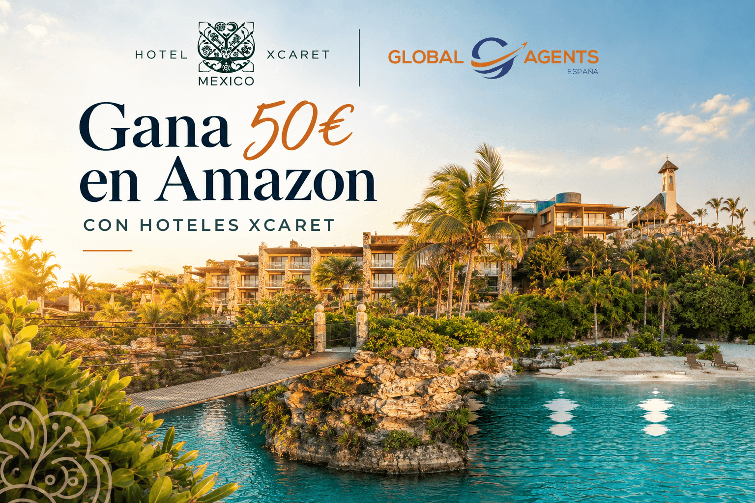 Gana 50€ en Amazon con Xcaret Hoteles